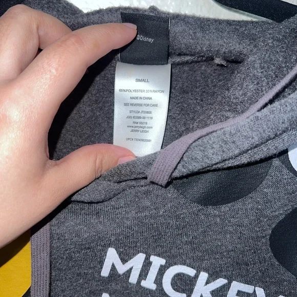 Mickey Mouse Gray Hoodie - Picture 4 of 5